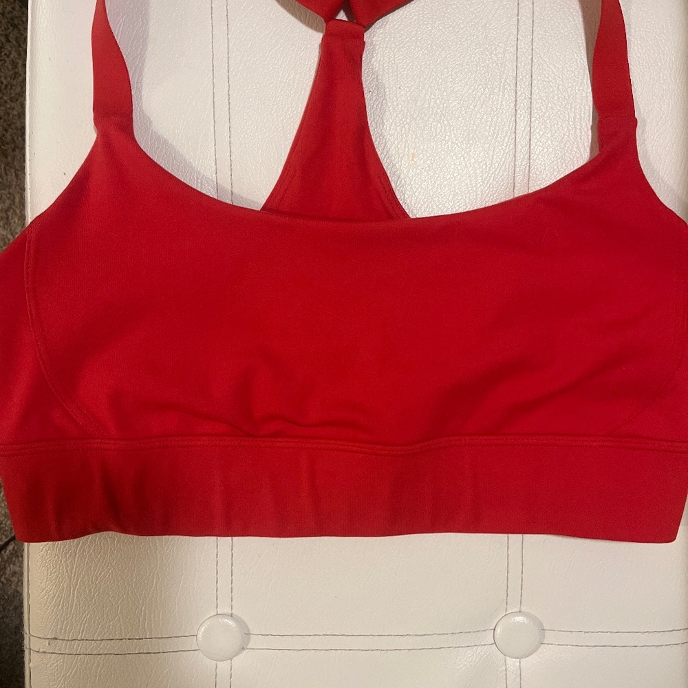 Beyond Yoga Red Sports Bra